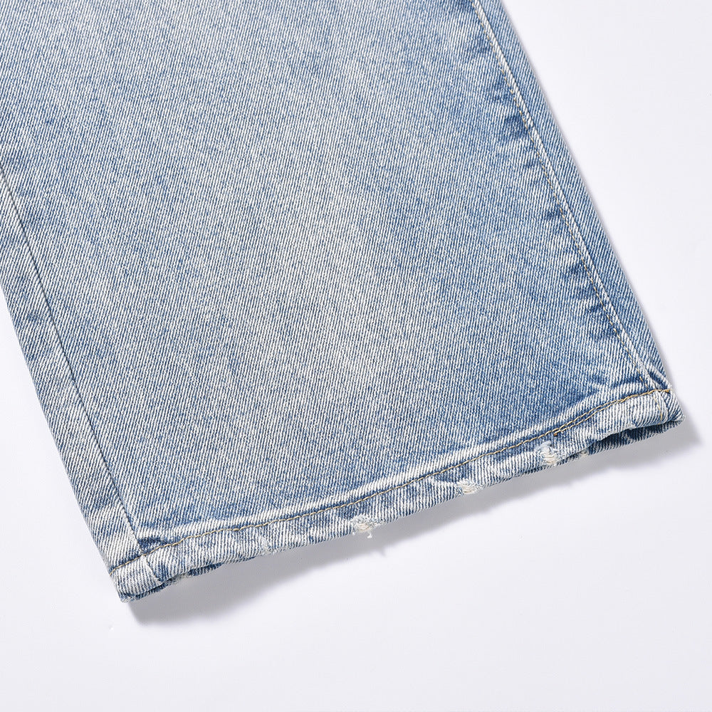 straight-leg jeans