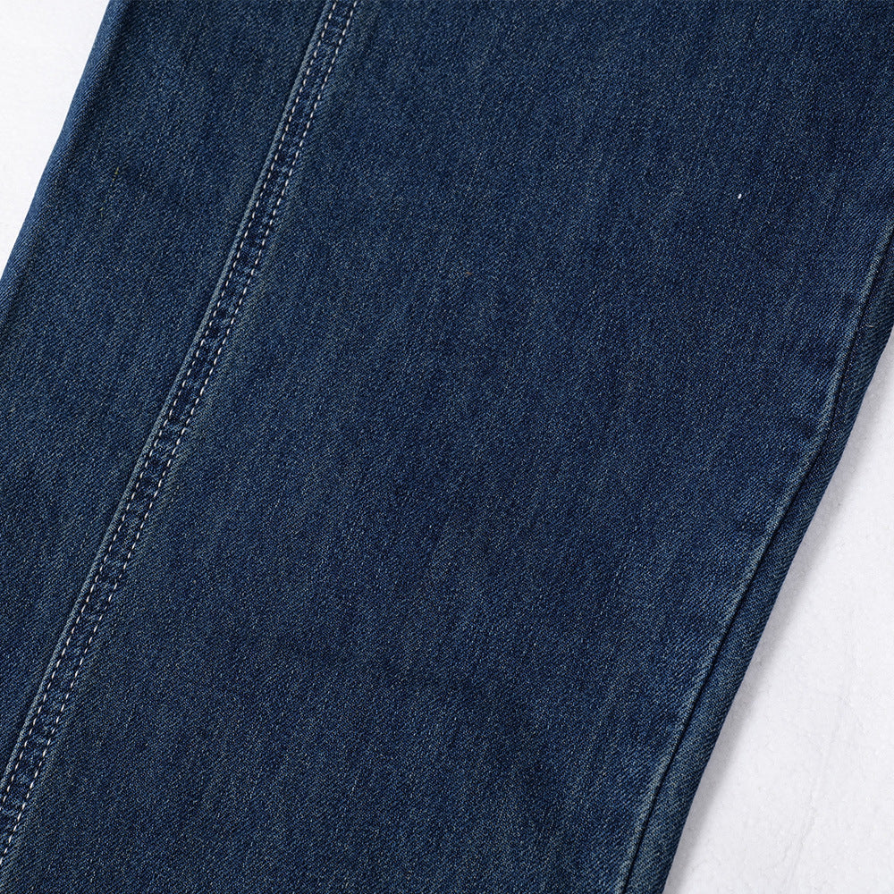 Washed denim jeans