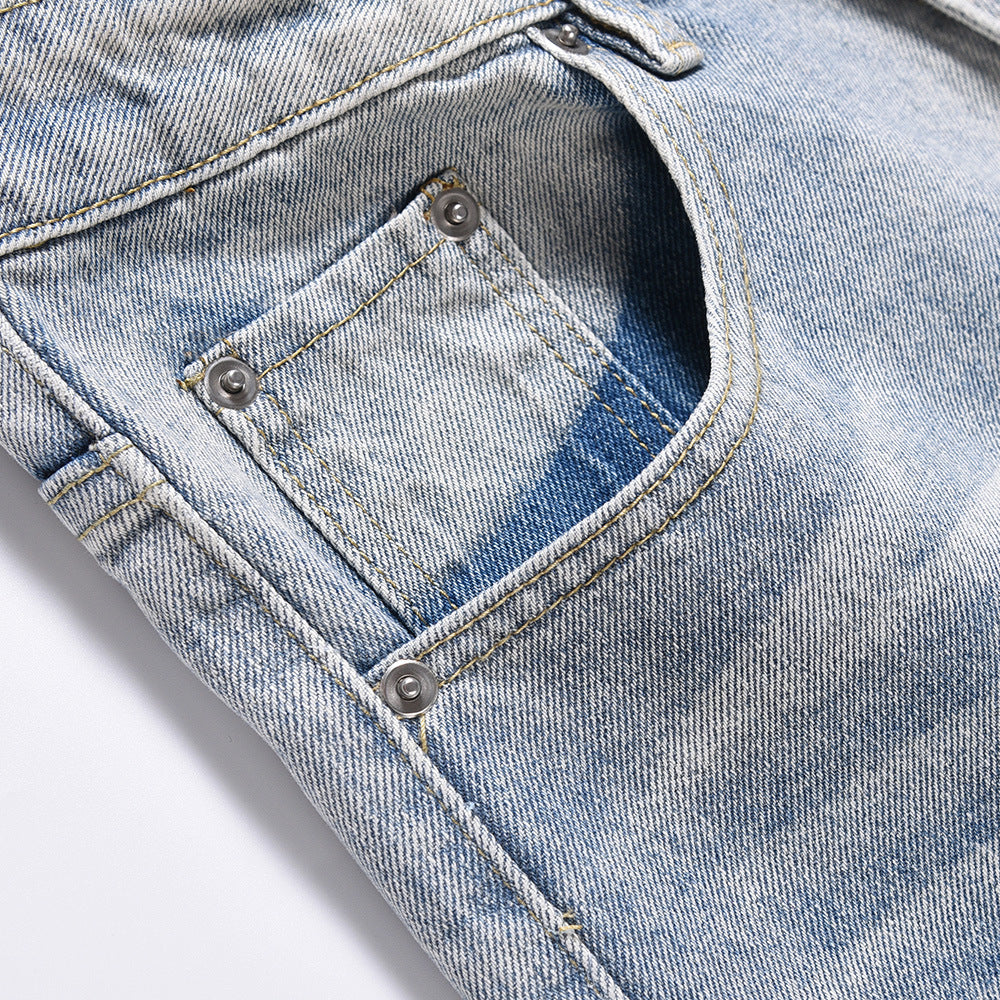 straight-leg jeans