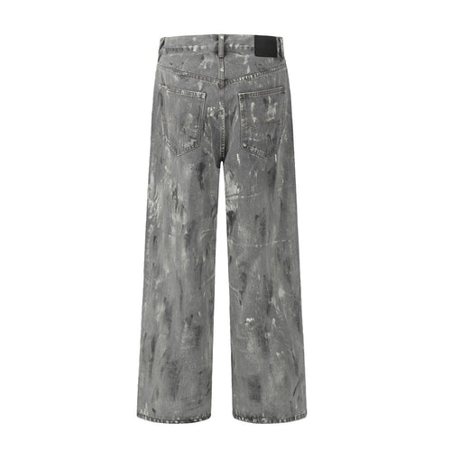 Ink tie dye jeans