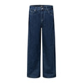 Washed denim jeans