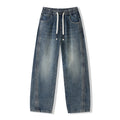 Style Baggy Straight Leg Tapered Denim Pants