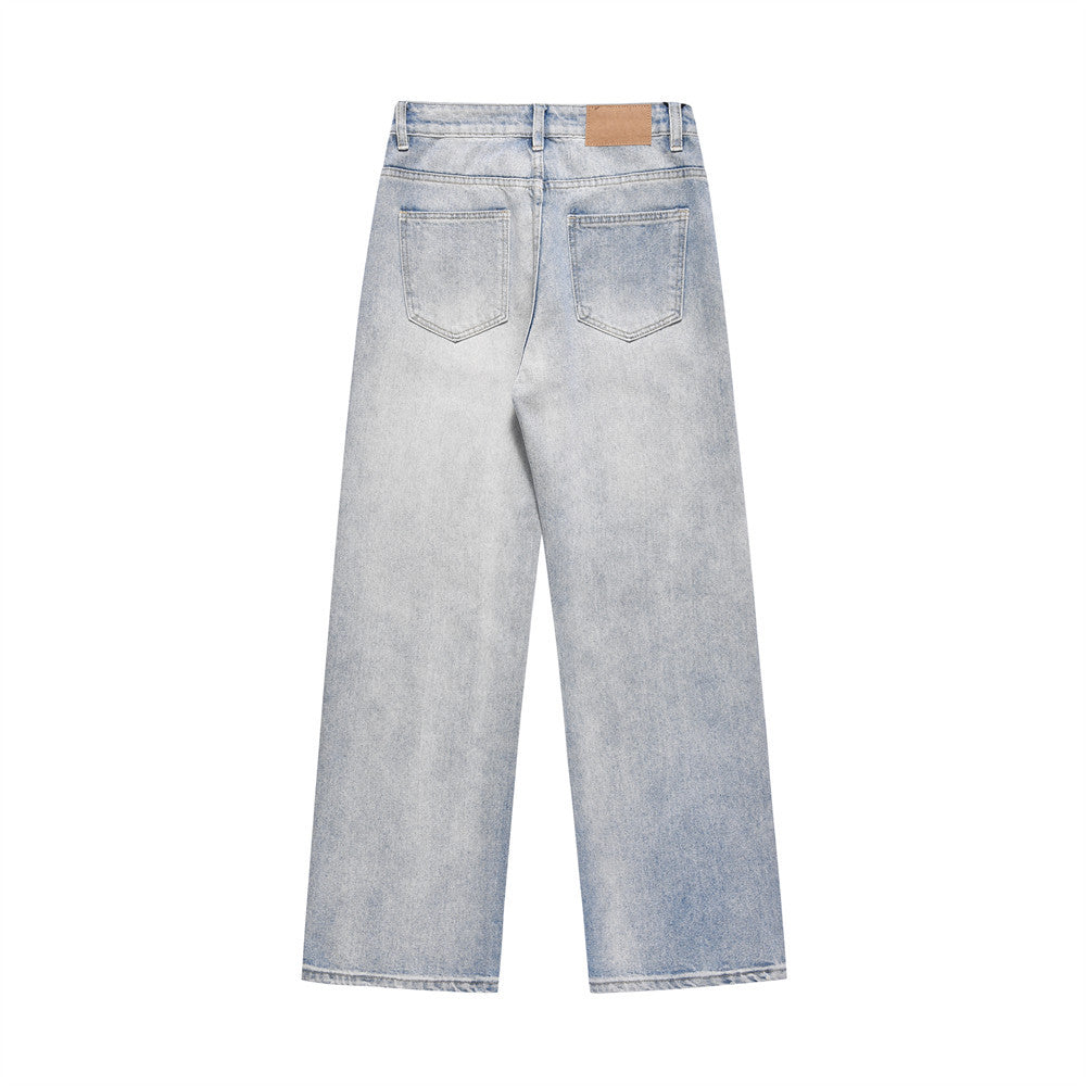 straight-leg jeans